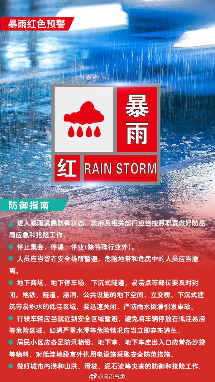 暴雨红色预警来袭，全城共守家园安全防线！