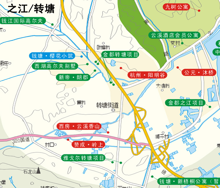 杭州转塘规划图，蓝图绘就的自信成就之旅