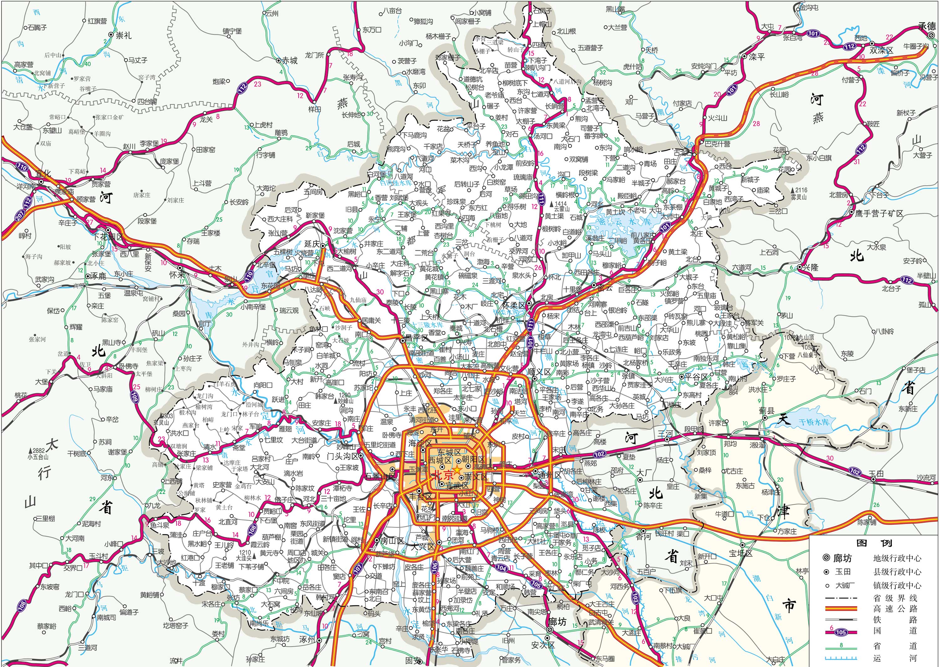 北京市最新交通图概览