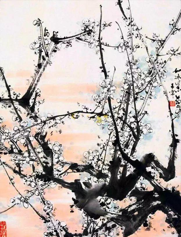 最新国画作品，与自然美景的交融，探寻内心平和的旅程