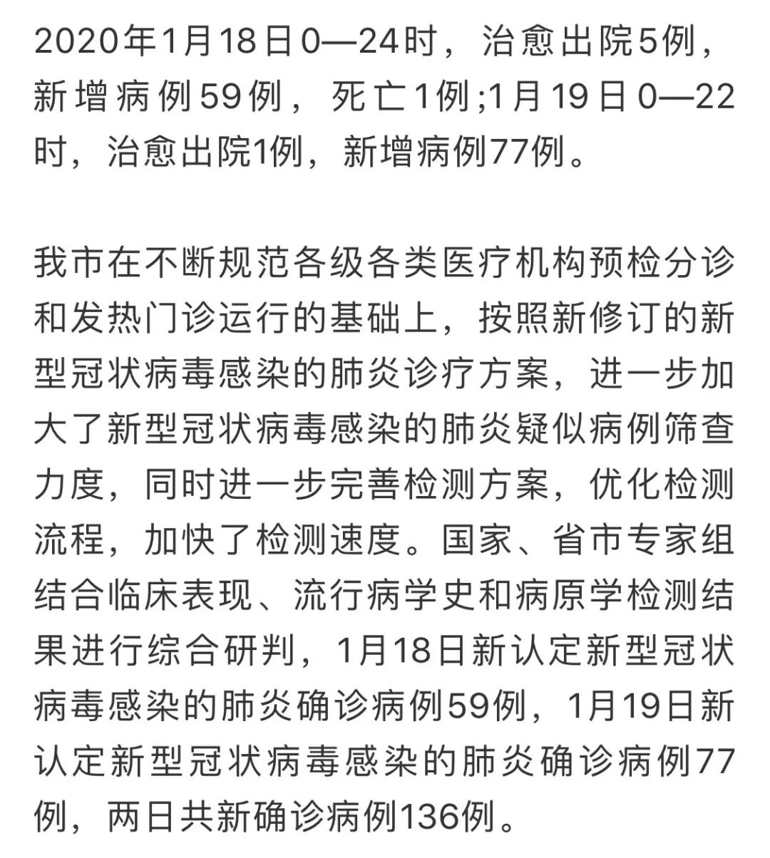 武汉新冠肺炎最新概况更新